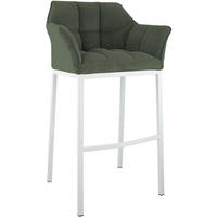 BARHOCKER Metall Grün - Weiß/Grün, Metall (64/110/48cm) - CLP