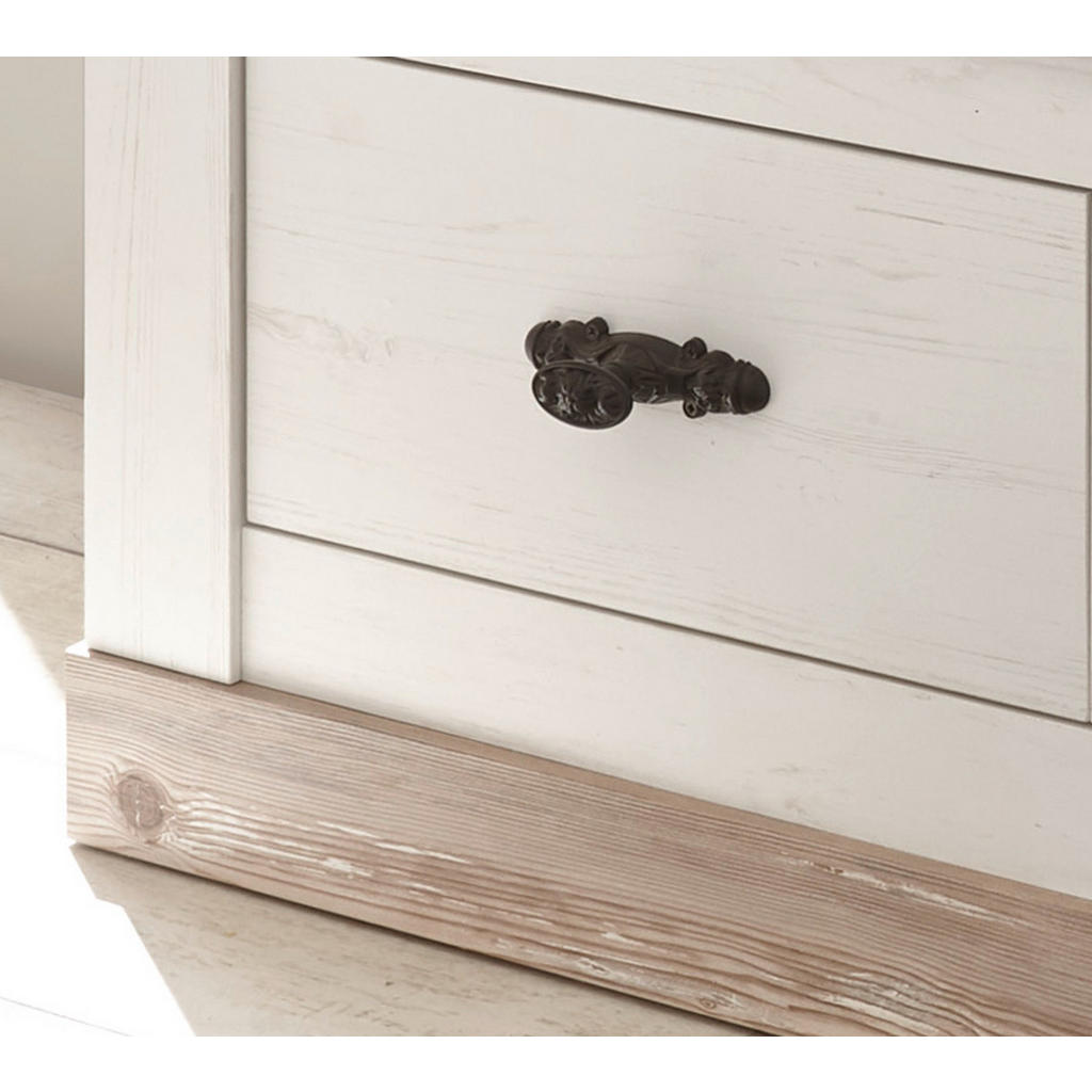 Thumbnail - Furn.Design Garderobenkombination, Weiß, Pinien, Holzwerkstoff, Nachbildung,Pinie, Uni, 6 Schubladen, 224x201x45 cm, Gar...