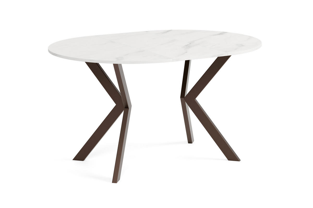 ESSTISCH EVO - Multicolor/Weiß, Holzwerkstoff/Metall (90/90/76cm) - Meblini