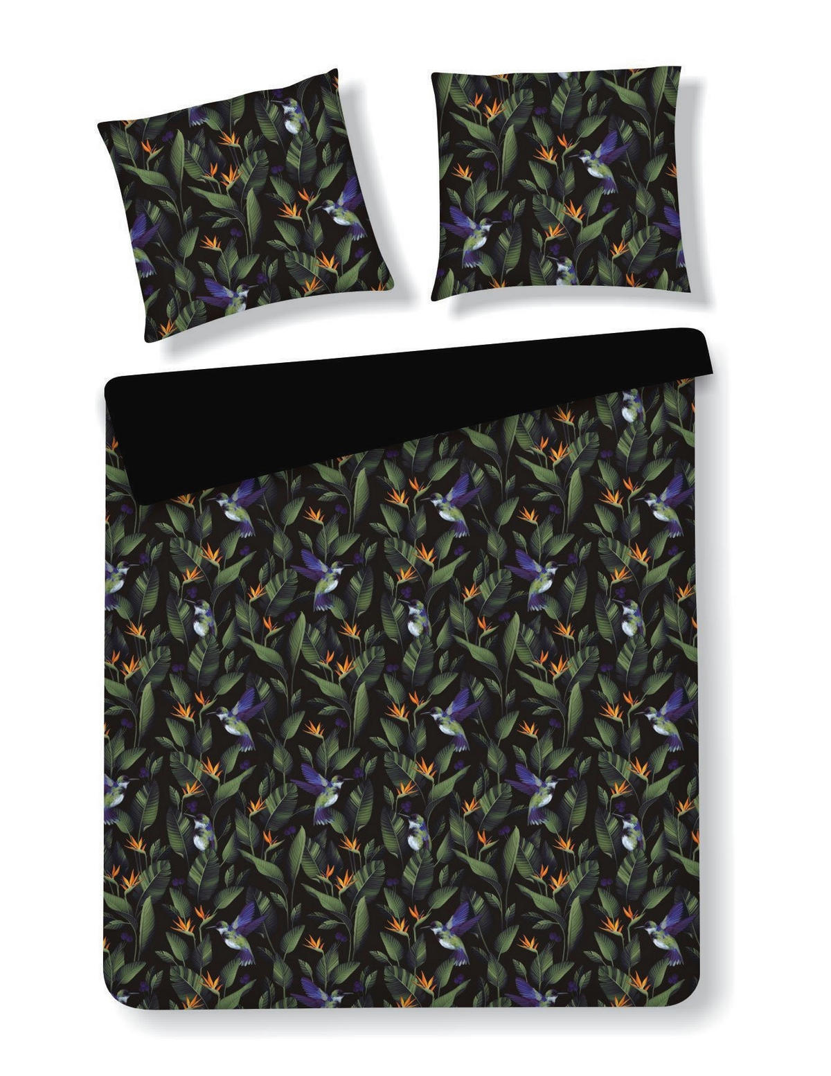 BETTWÄSCHE Oaziso - Schwarz, Textil (200/220cm) - home&you