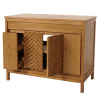 TEAK-WASCHBECKENUNTERSCHRANK Braun - Braun, Holz (106/86/56cm) - MCW