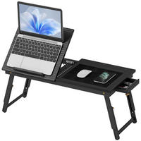 LAPTOPTISCH DE-16717 Schwarz - Schwarz, Metall (83.5/33/34cm) - ComfortXL