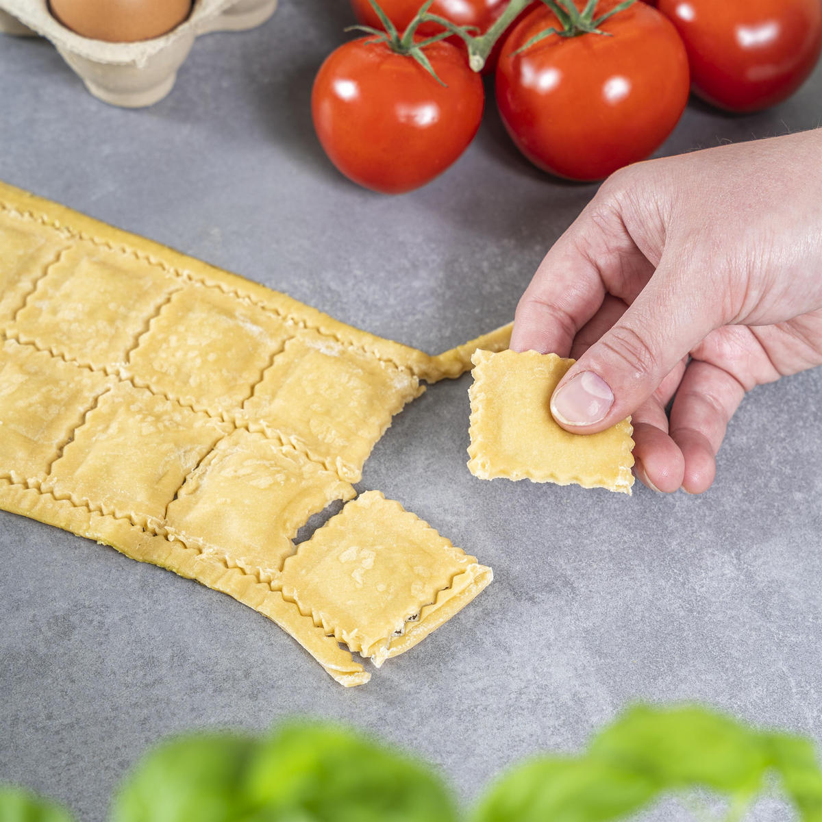 RAVIOLIAUFSATZ-SET, rot - Rot, Metall (16.5/11/14cm) - bremermann