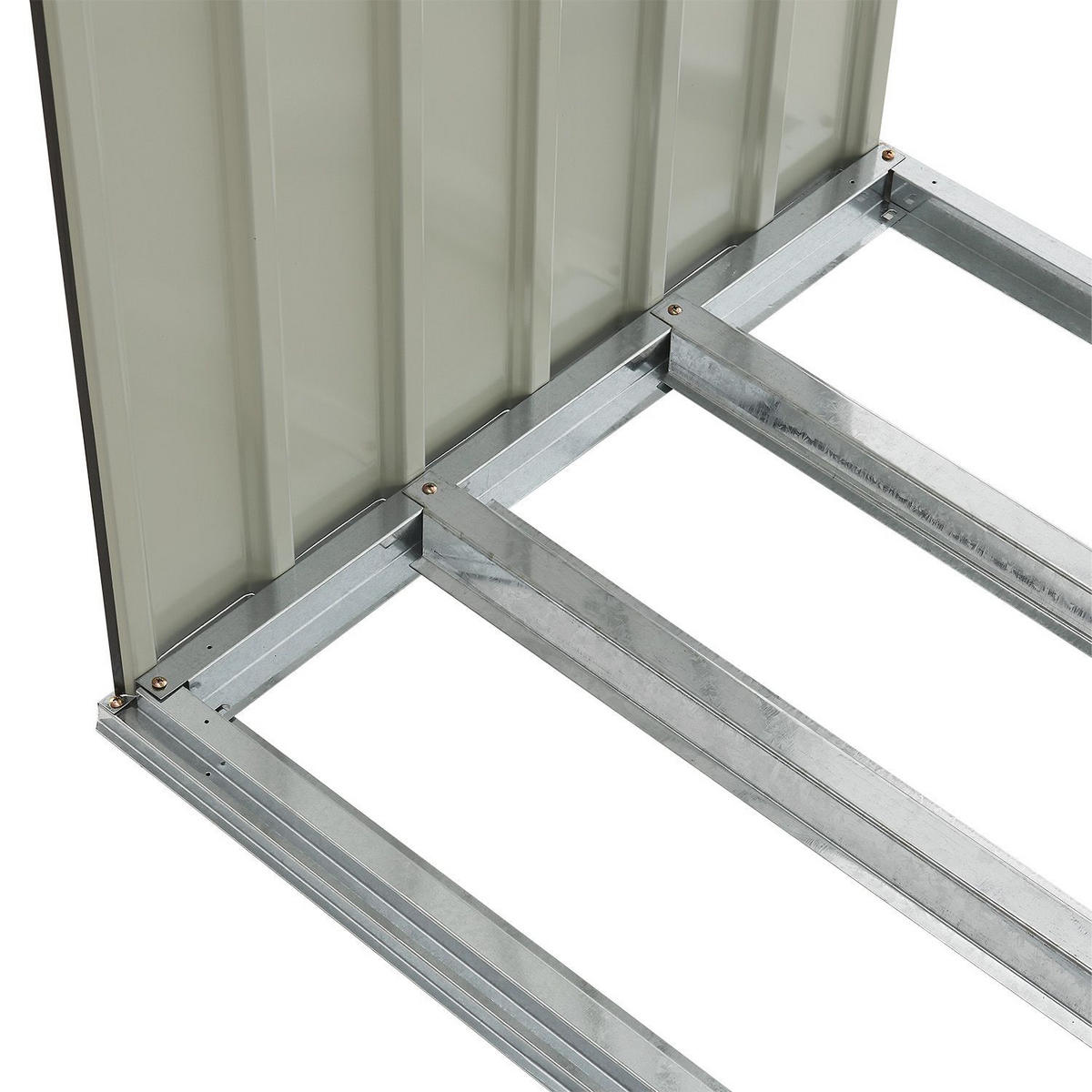 HOLZUNTERSTAND Enno aus Stahl grau - Grau, Metall (83/154/163cm) - Juskys