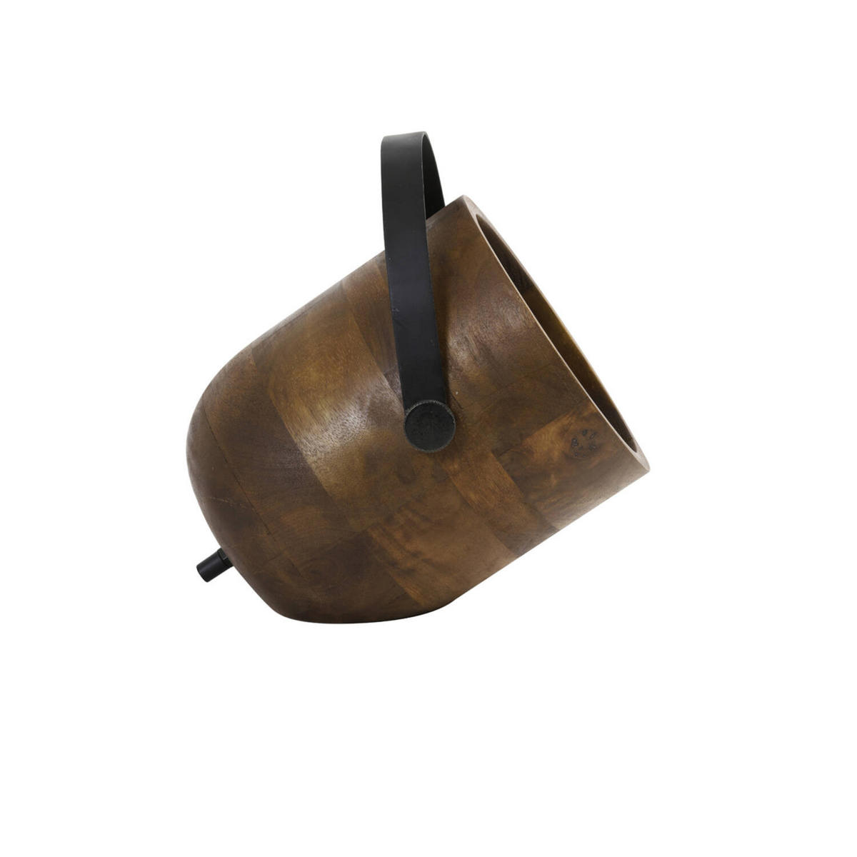 TISCHLAMPE Rehan Braun Ø24/23 cm - Braun, Holz (24/20/23cm) - Light & Living