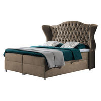 BOXBETT Livia - Hellbraun, Holz (180/200cm) - MIRJAN24