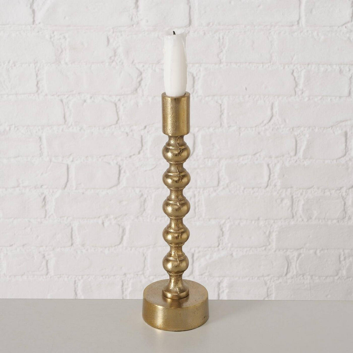 KERZENHALTER Klisko 3er-Set - Goldfarben, Metall (9/31/9cm) - Boltze Home