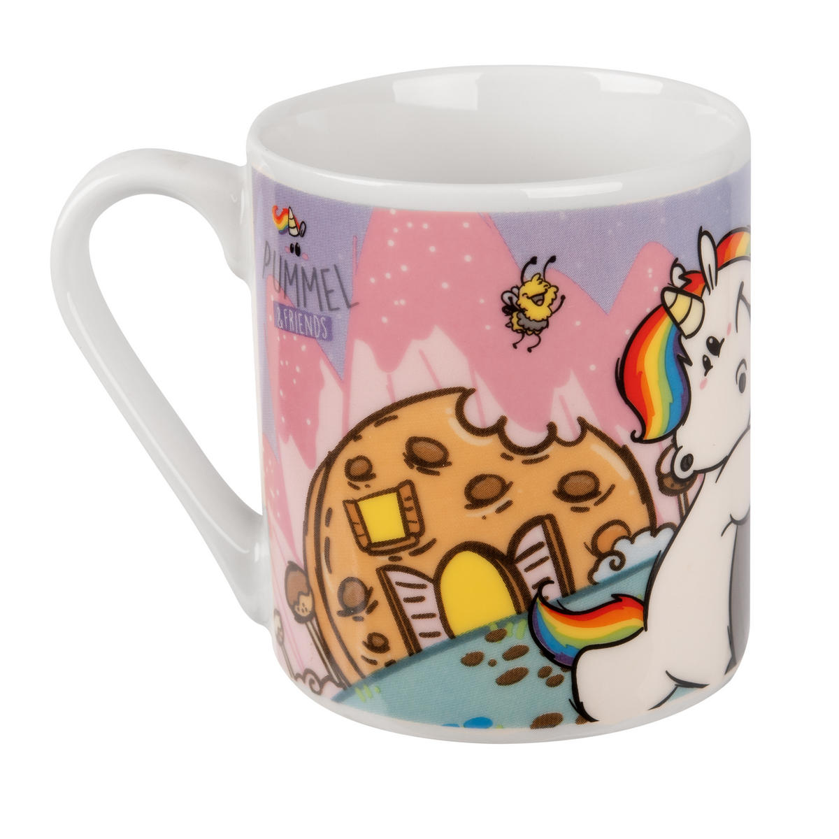 BECHER Pummel & Friends Pummeleinhorn & Grummeleinhorn Mehrfarbig 230 ml - Multicolor, Keramik (0.23L) - United Labels