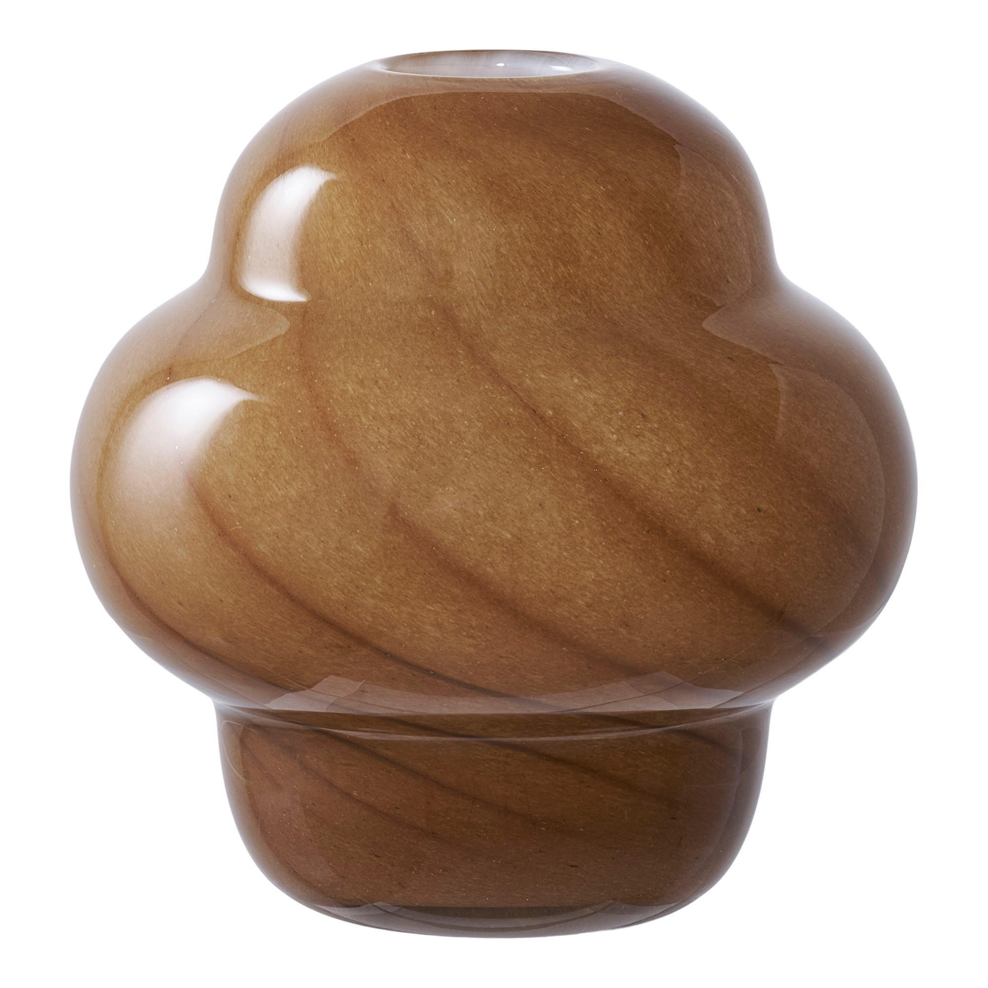 VASE Glas Braun - Braun, Glas (17cm) - tinkaro