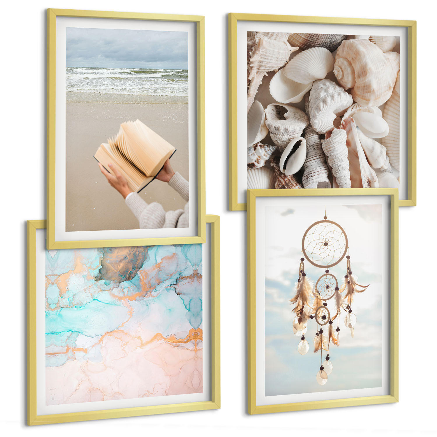 Tulup Bilder Gold 50x50 cm