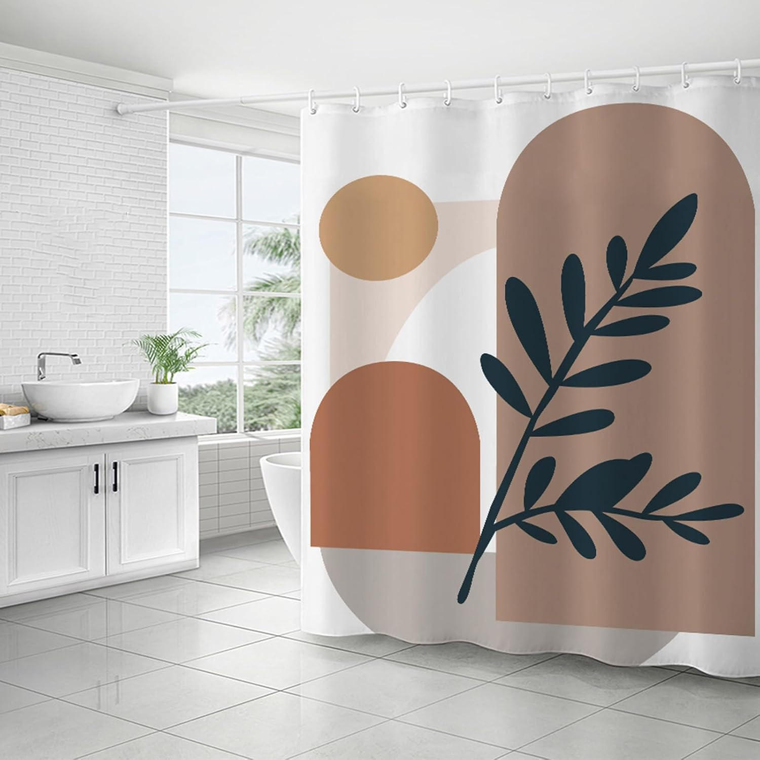 Mcboson Duschvorhang Mehrfarbig 180x180 cm