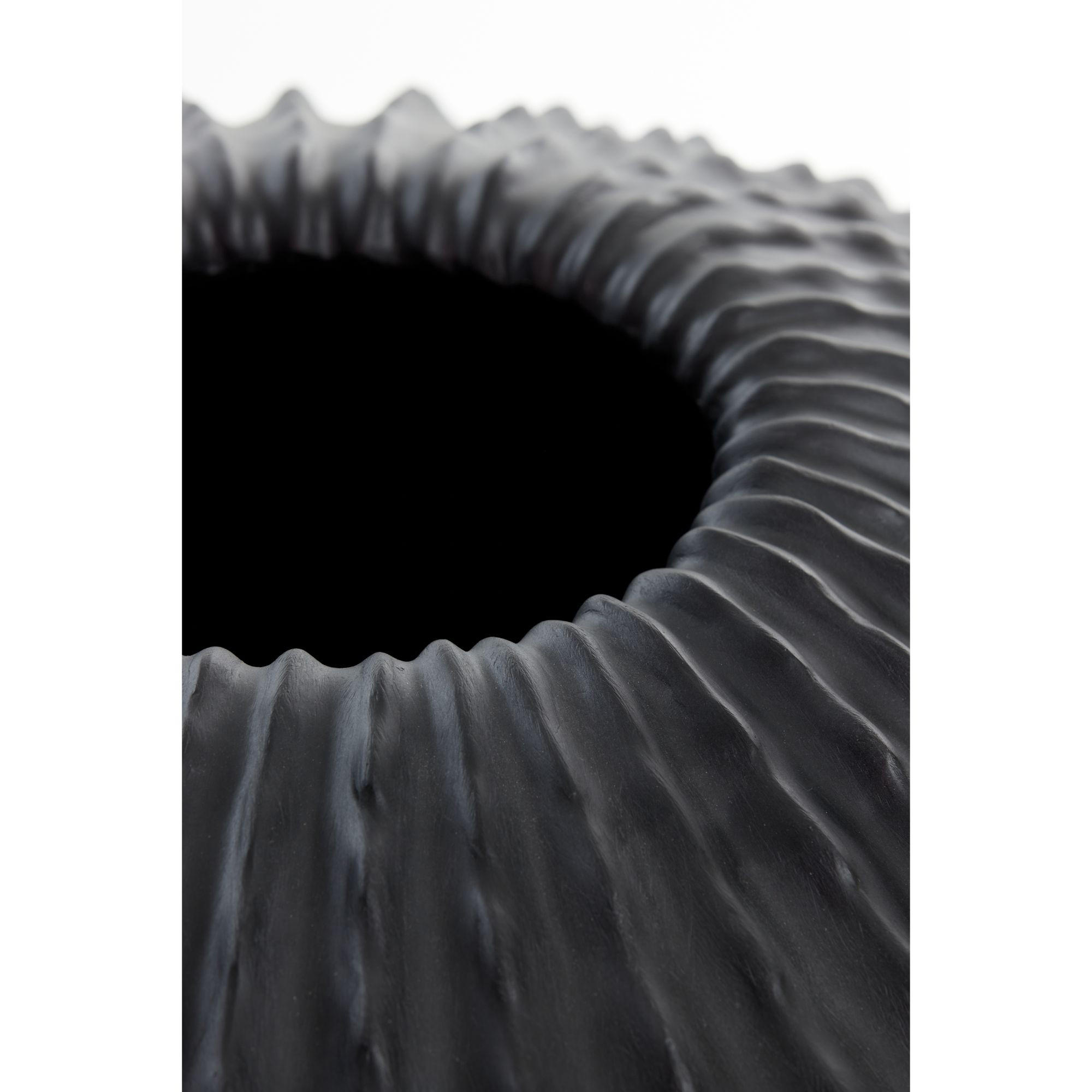 VASE Cacti Schwarz 55/55/45 cm - Schwarz, Kunststoff (45cm) - Light & Living