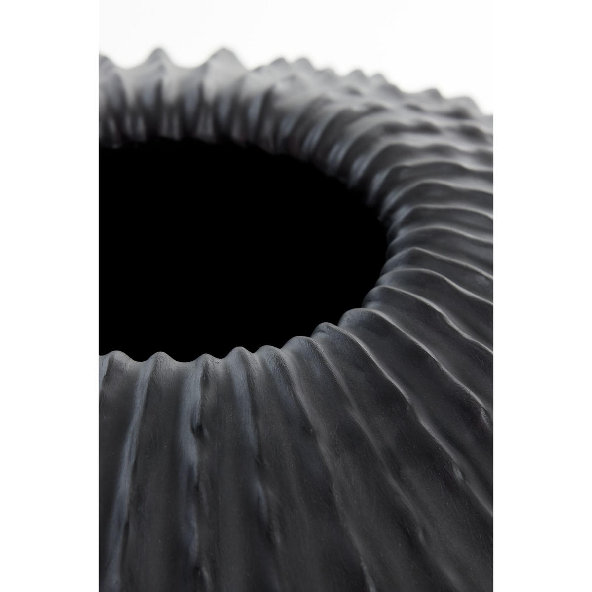 VASE Cacti Schwarz 55/55/45 cm - Schwarz, Kunststoff (45cm) - Light & Living