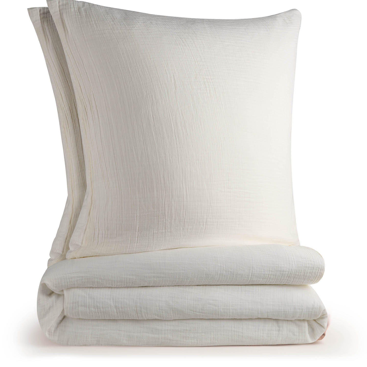 BETTWÄSCHE Musselin, 100% Baumwolle, 200/220 cm & 2x 40/80 cm - Beige, Textil (200/220cm) - Blumtal
