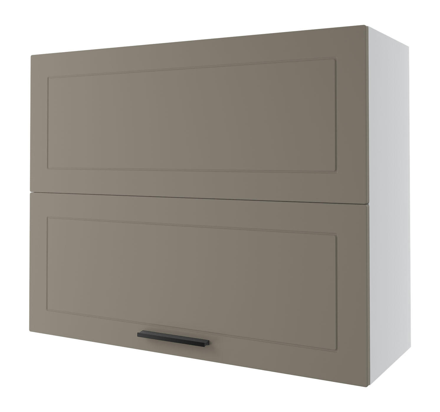 KÜCHENHÄNGESCHRANK Kvantum W8B/90 Beige Matt / Weiß Matt 90 / 32,5 / 72cm - Beige/Weiß, Holz/Holzwerkstoff (90/72/36cm) - Feldmann-Wohnen
