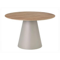 ESSTISCH Angel Eiche Natur / Kaschmir 120 / 120 / 76cm - Creme/Braun, Holz/Holzwerkstoff (120/120/76cm) - Feldmann-Wohnen