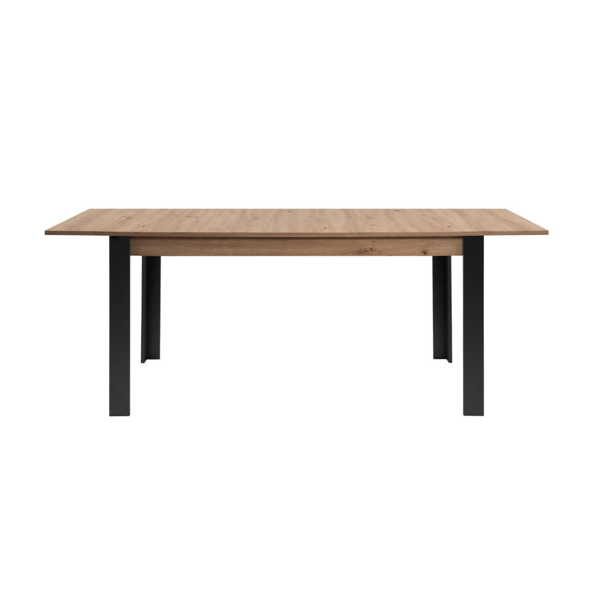 ESSTISCH ausziehbar von 150 bis 200 cm Dekor Artisan-Eiche und Schwarz 150/80/75 cm - Eschefarben, Holzwerkstoff (200/80/75cm) - Calicosy
