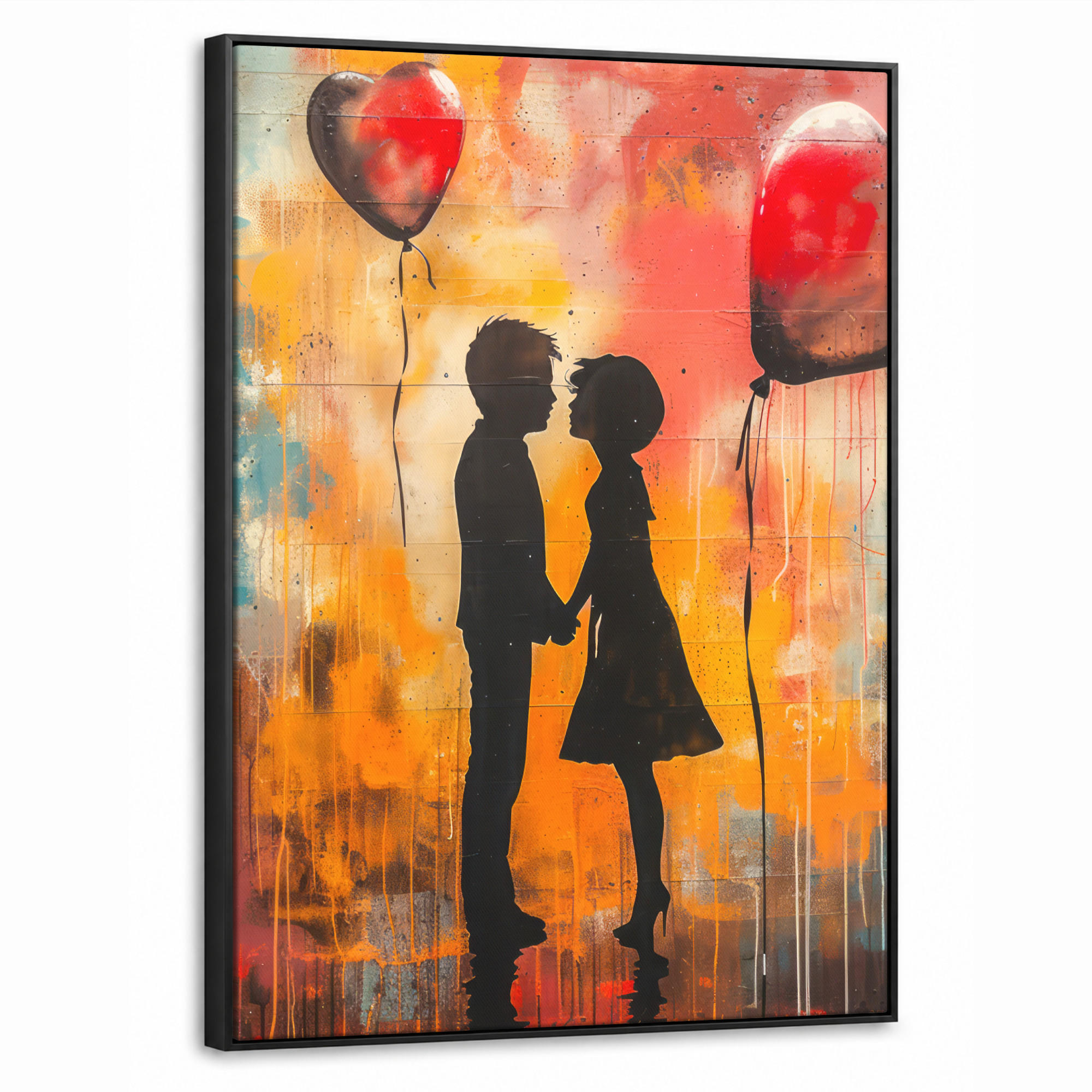 MuchoWow Leinwand Orange 70x100 cm