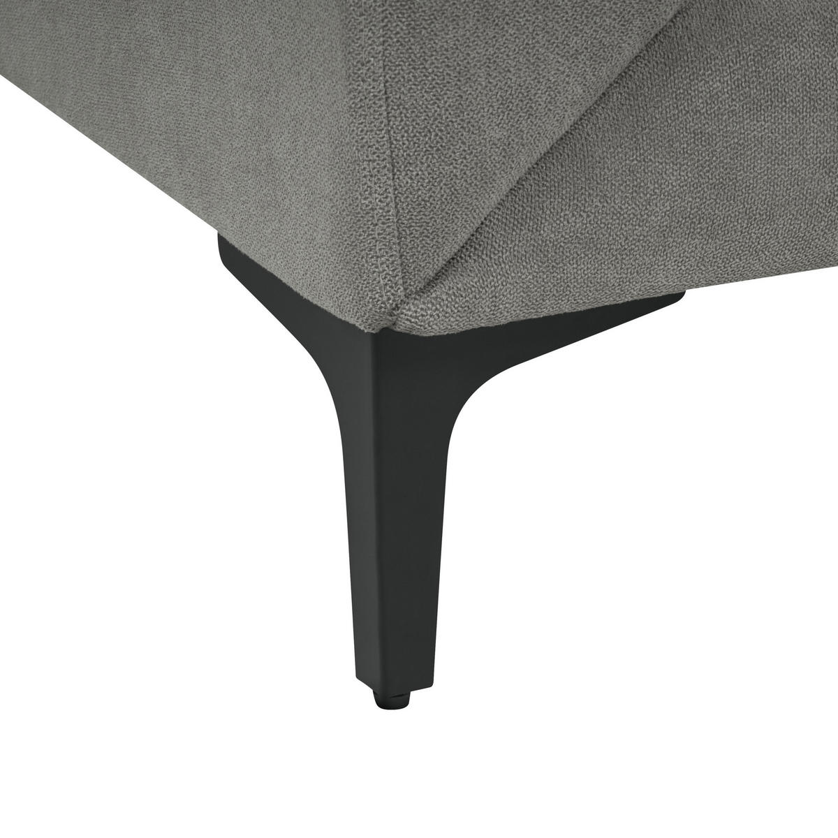 3-SITZER-SOFA grau Fenes - Schwarz/Grau, Textil (188/90/75cm) - Beliani