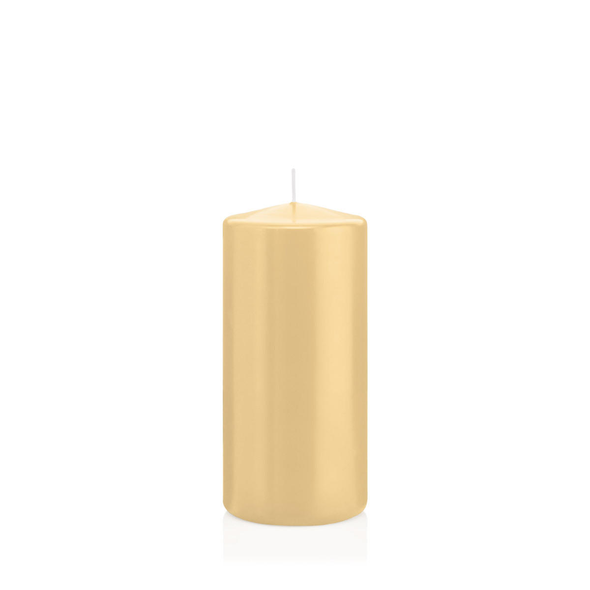 STUMPENKERZEN Champagner Ø 68 x 150 mm, 12 Stück - Champagner, Paraffin (7/15cm) - Wiedemann Kerzen
