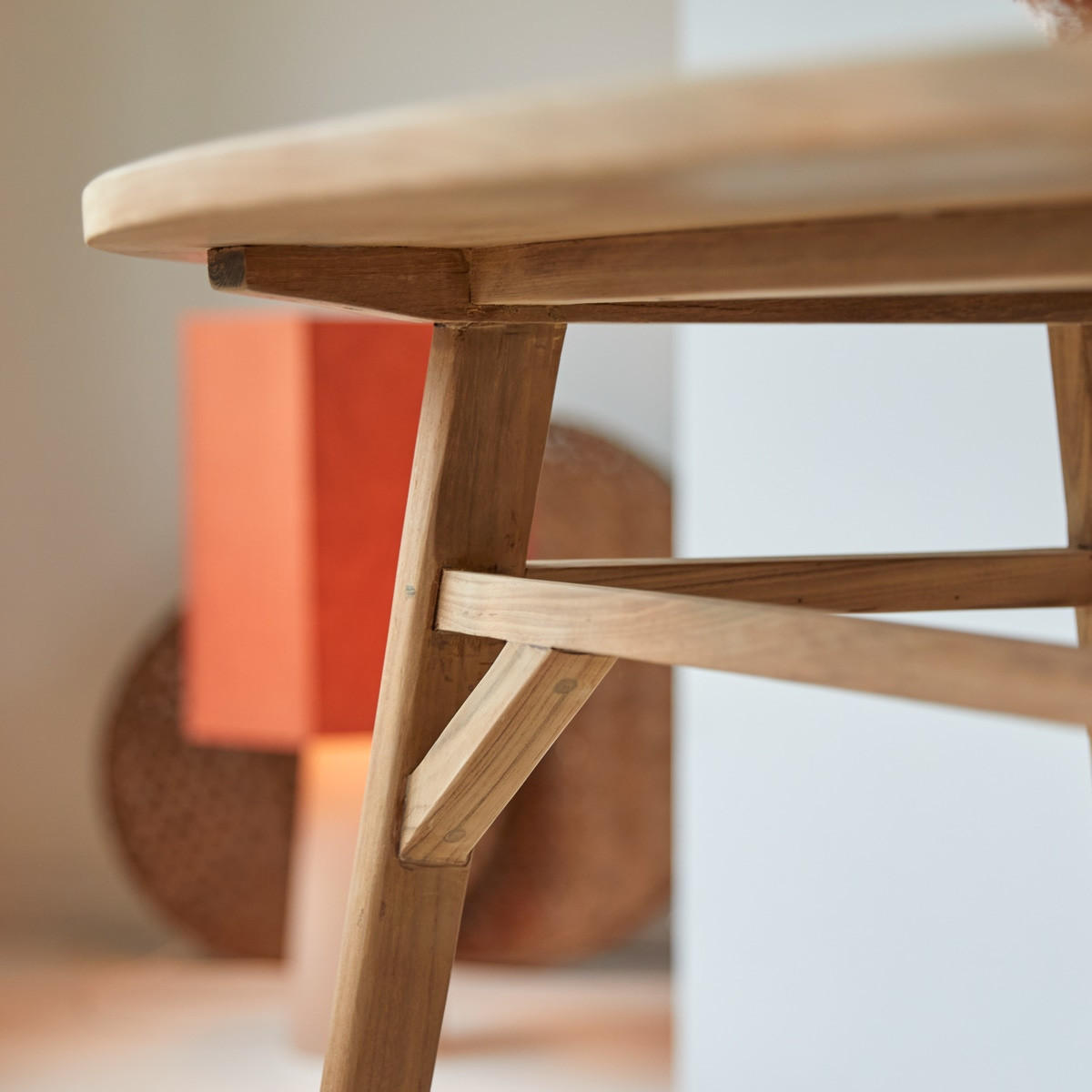 TISCH Elena Natur aus Teak - Naturfarben, Holz (80/140/78cm) - Tikamoon