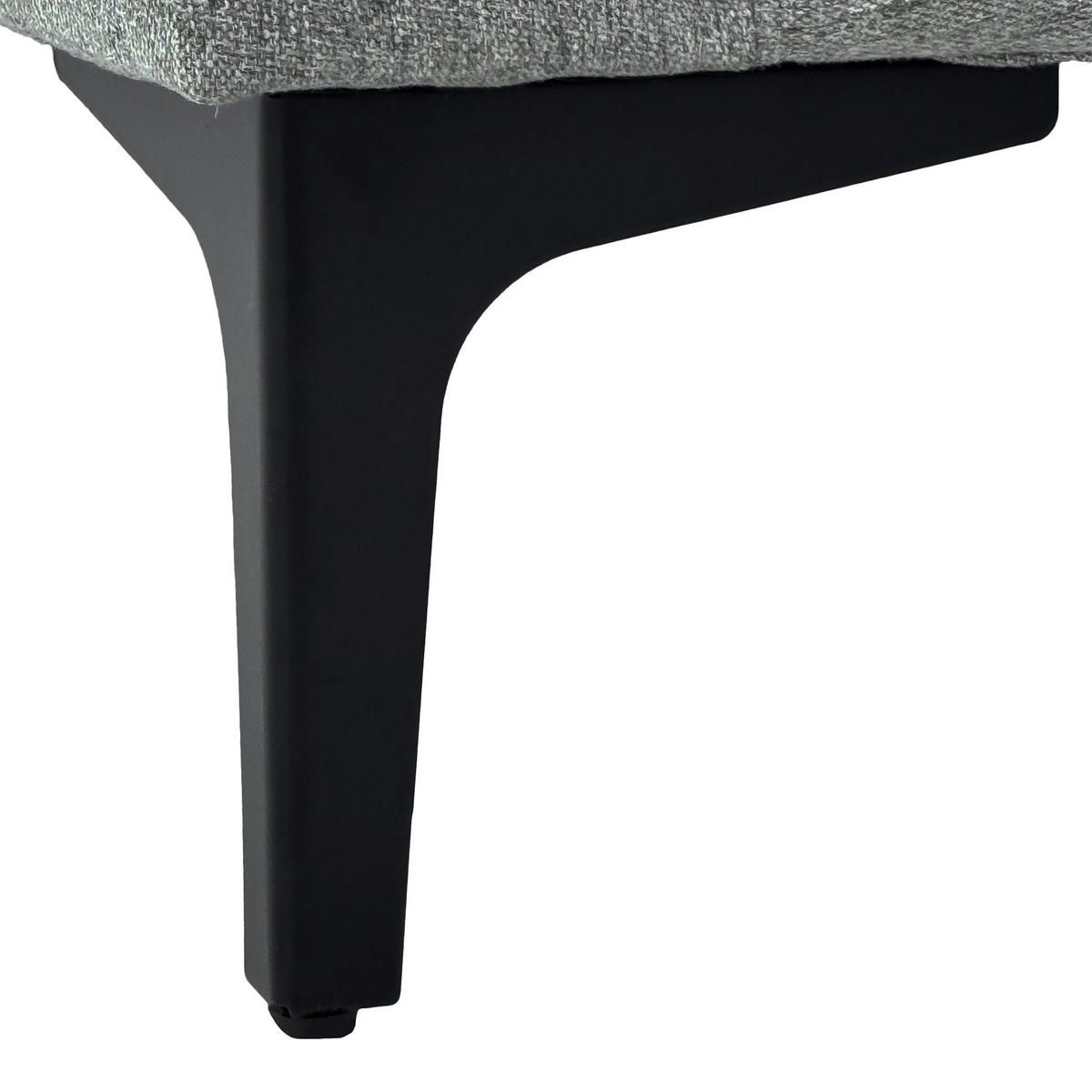 2-SITZER SOFA Leinen Hellgrau mit Metallfüßen - Hellgrau, Holzwerkstoff/Textil (172/81.5/73.5cm) - WISHDOR