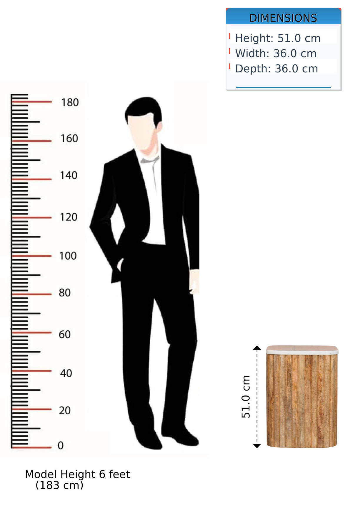 BEISTELLTISCH mit Amber-Eichen-Finish, Platz auf der Tischplatte, braun - Braun, Naturmaterialen/Holz (36/36/51cm) - Artisan Furniture