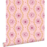 TAPETE Retro-Ornamente 50 x 900 cm - Lila, Papier (50/0.1cm) - ESTAhome