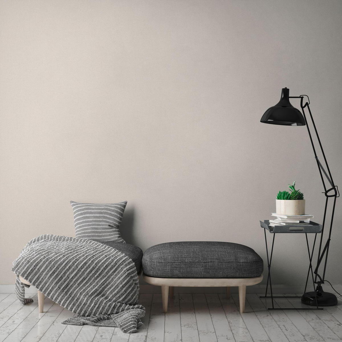 VLIESTAPETE Beige 53/1005 cm - Beige, Textil (53/1cm) - KUNSTLOFT