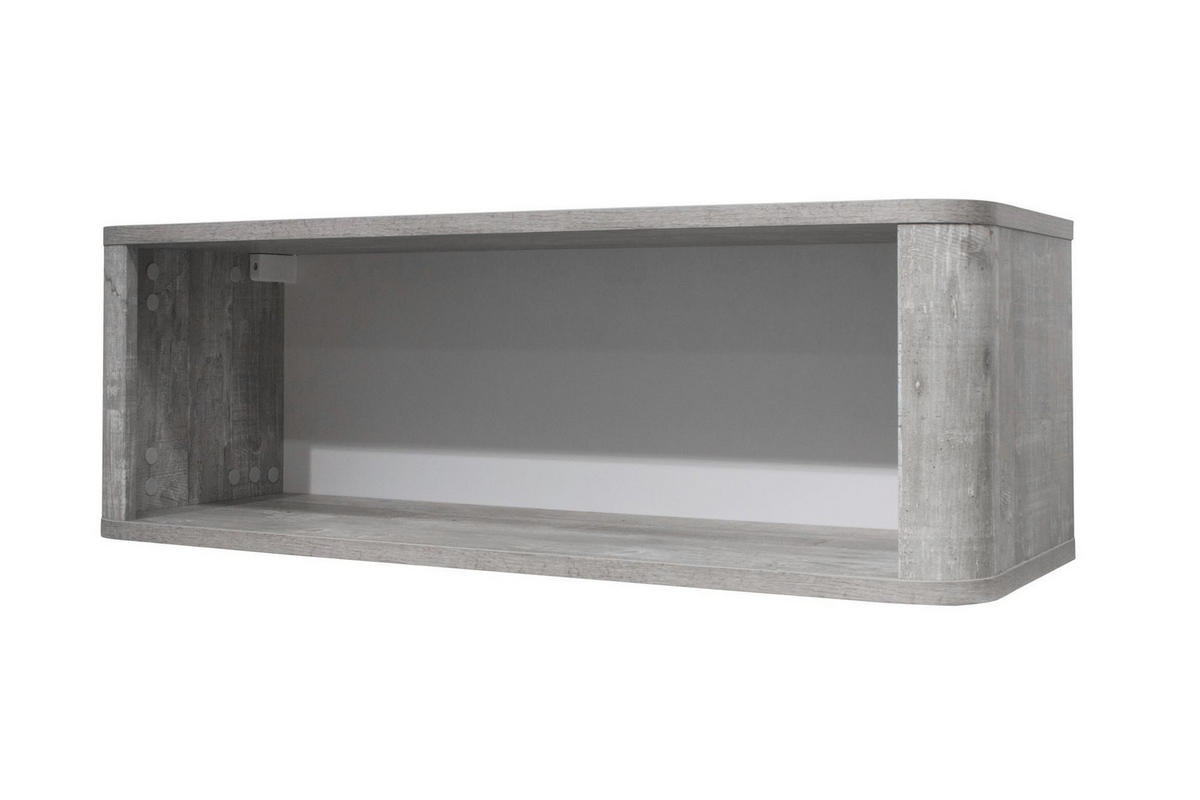 HÄNGEREGAL Edana 90 x 32 x 31 aus Holzwerkstoff Farbe Vintage Grey - Naturfarben, Holz (90/31/32cm) - 58aufmkessel