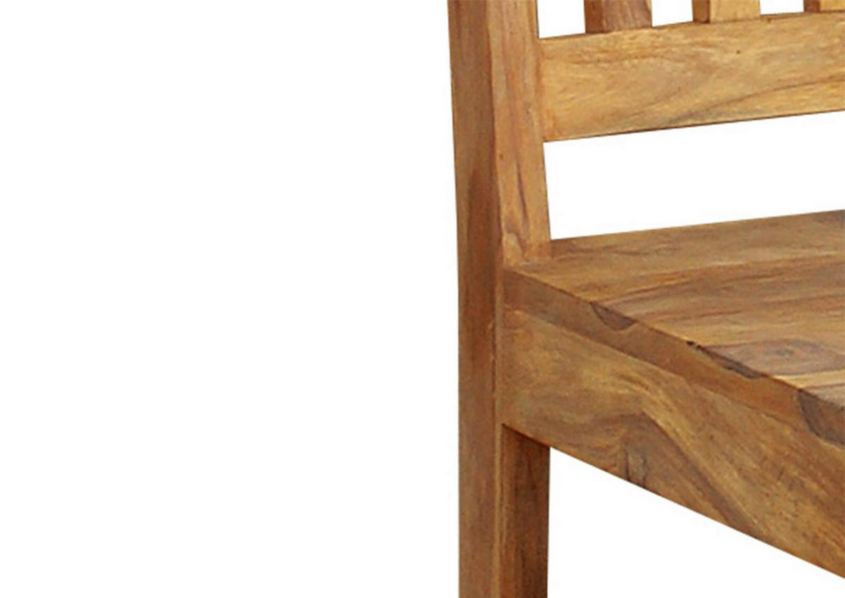 STUHL Sheesham 45x45x100 braun geölt NATURE BROWN #81 - Braun, Holzwerkstoff (45/100/45cm)