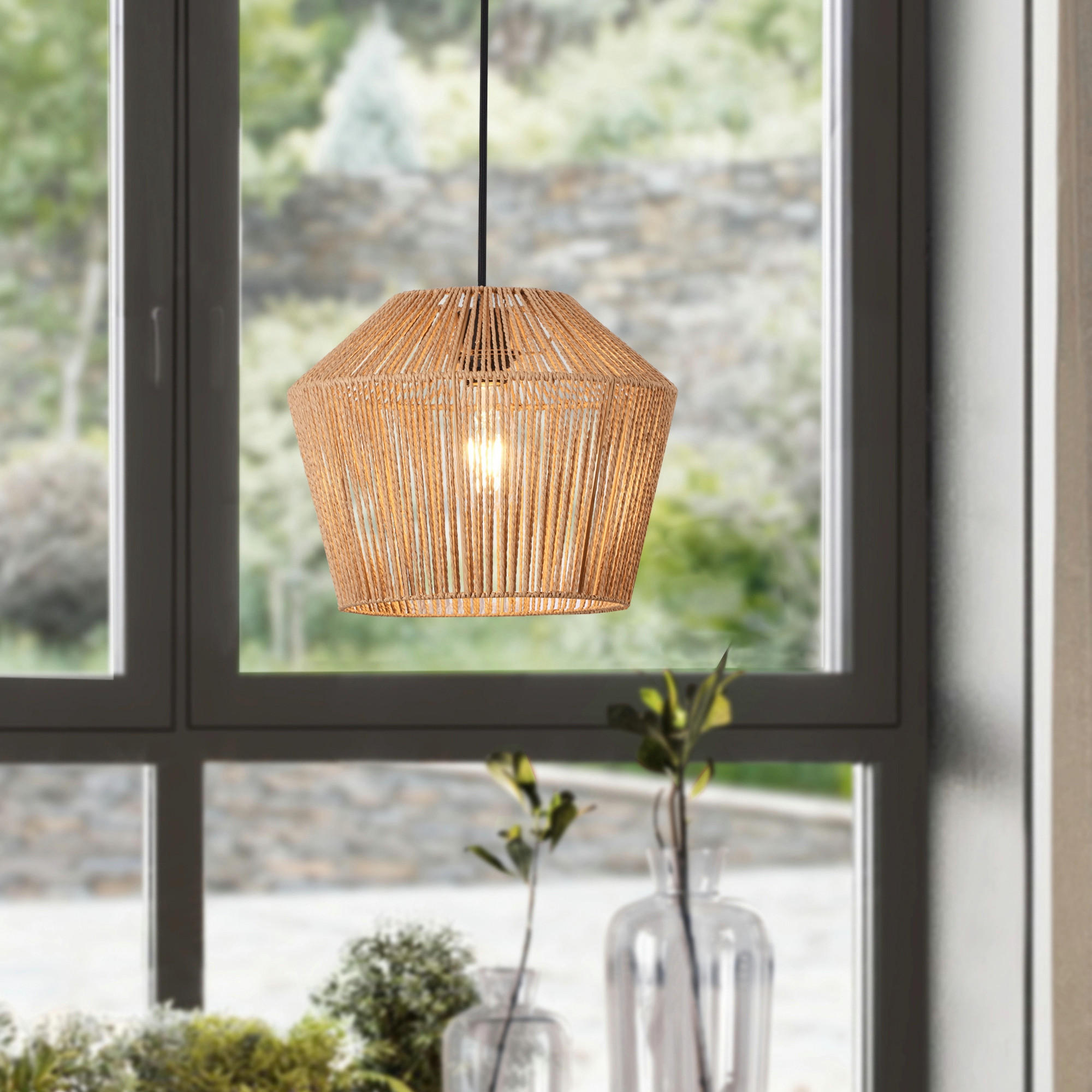 HÄNGELEUCHTE Sela - Beige, Metall (33/33/158cm) - lux.pro