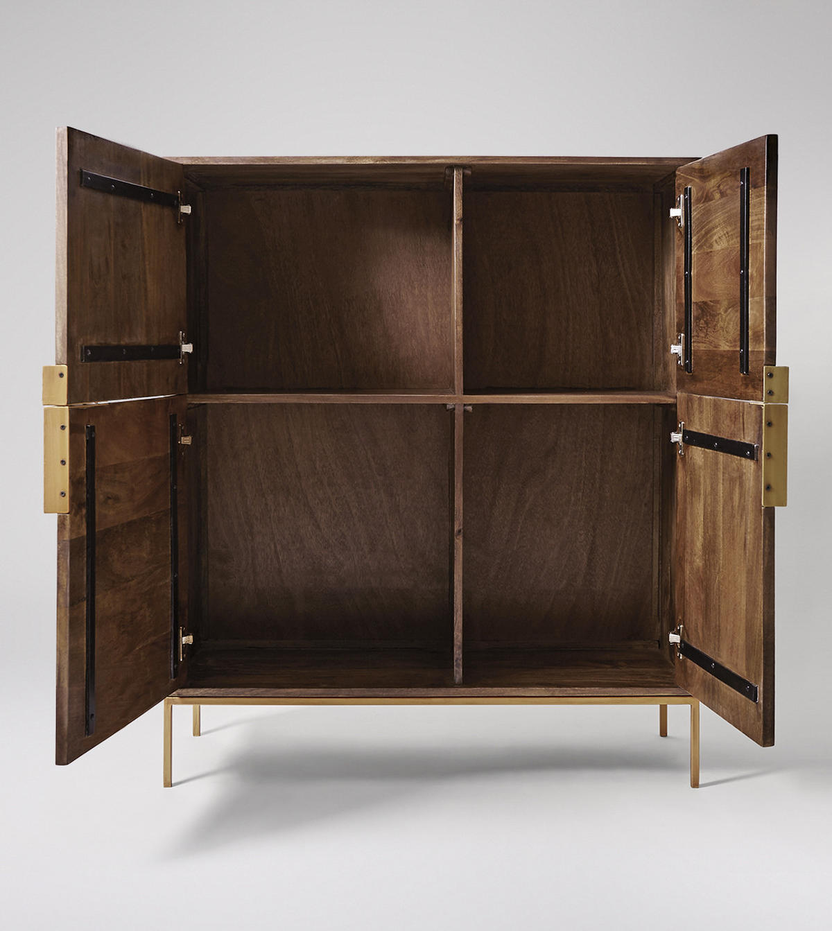 SIDEBOARD Ralf Mangoholz Braun 118x38x100cm - Braun, Holz (100/118/38cm) - DELUKE