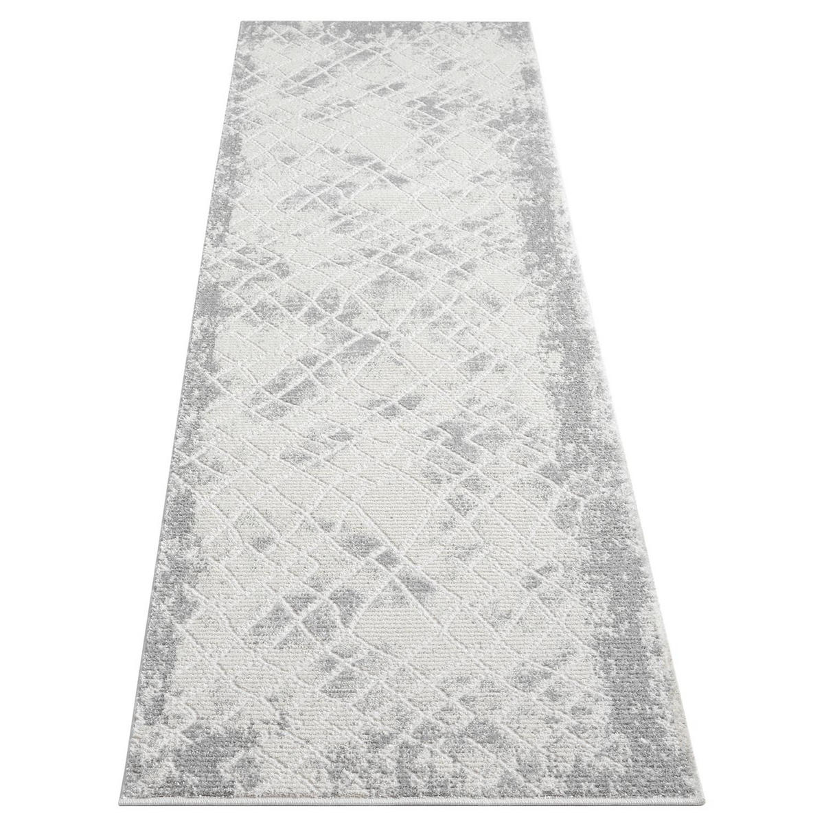 KURZFLOR-TEPPICH Antik 215 Grau 80x300 cm - Grau, Textil (80/300cm) - carpet city