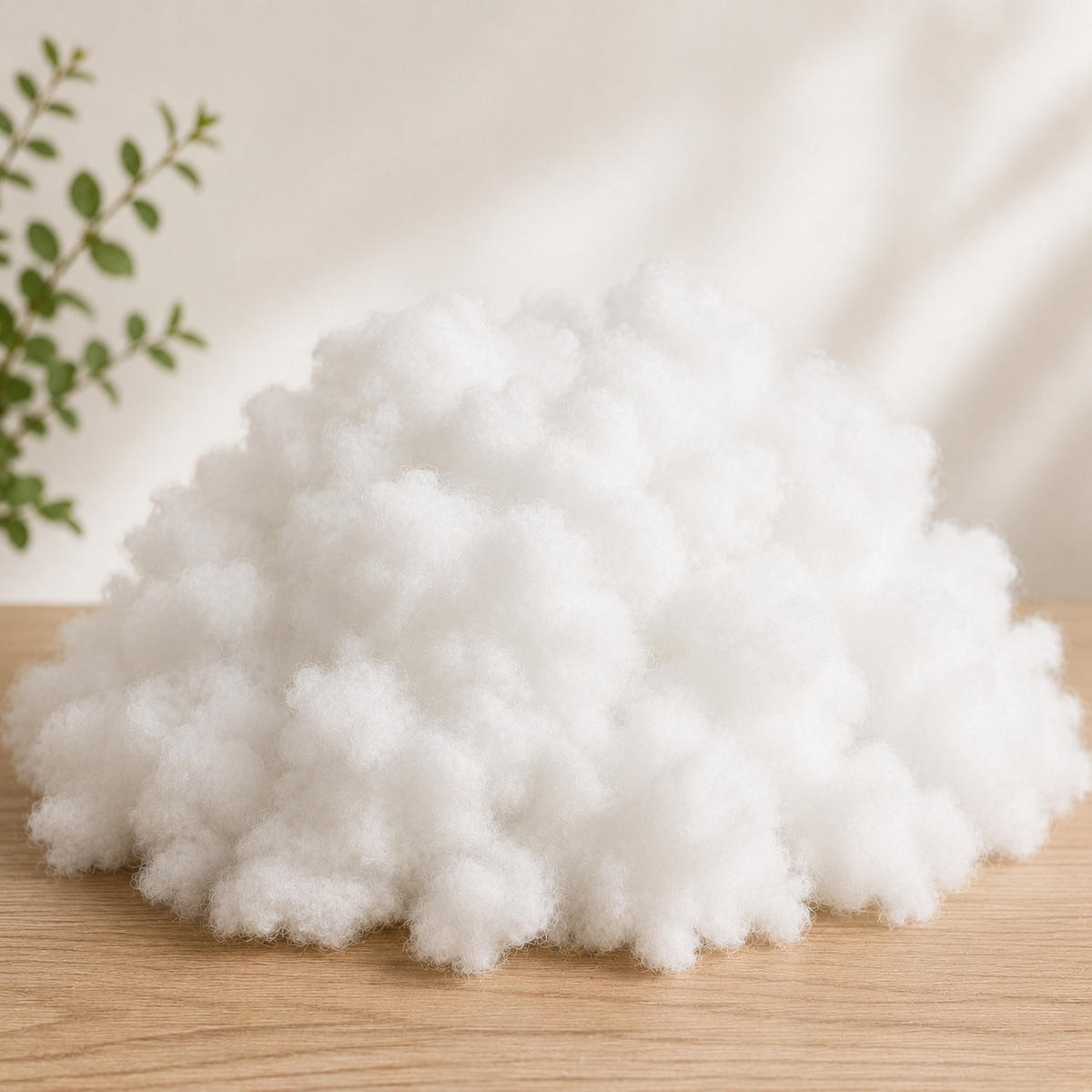 FÜLLWATTE waschbar 8kg Faserbällchen Bastelwatte Polyester - Weiß, Kunststoff (1/1cm) - TiborTex