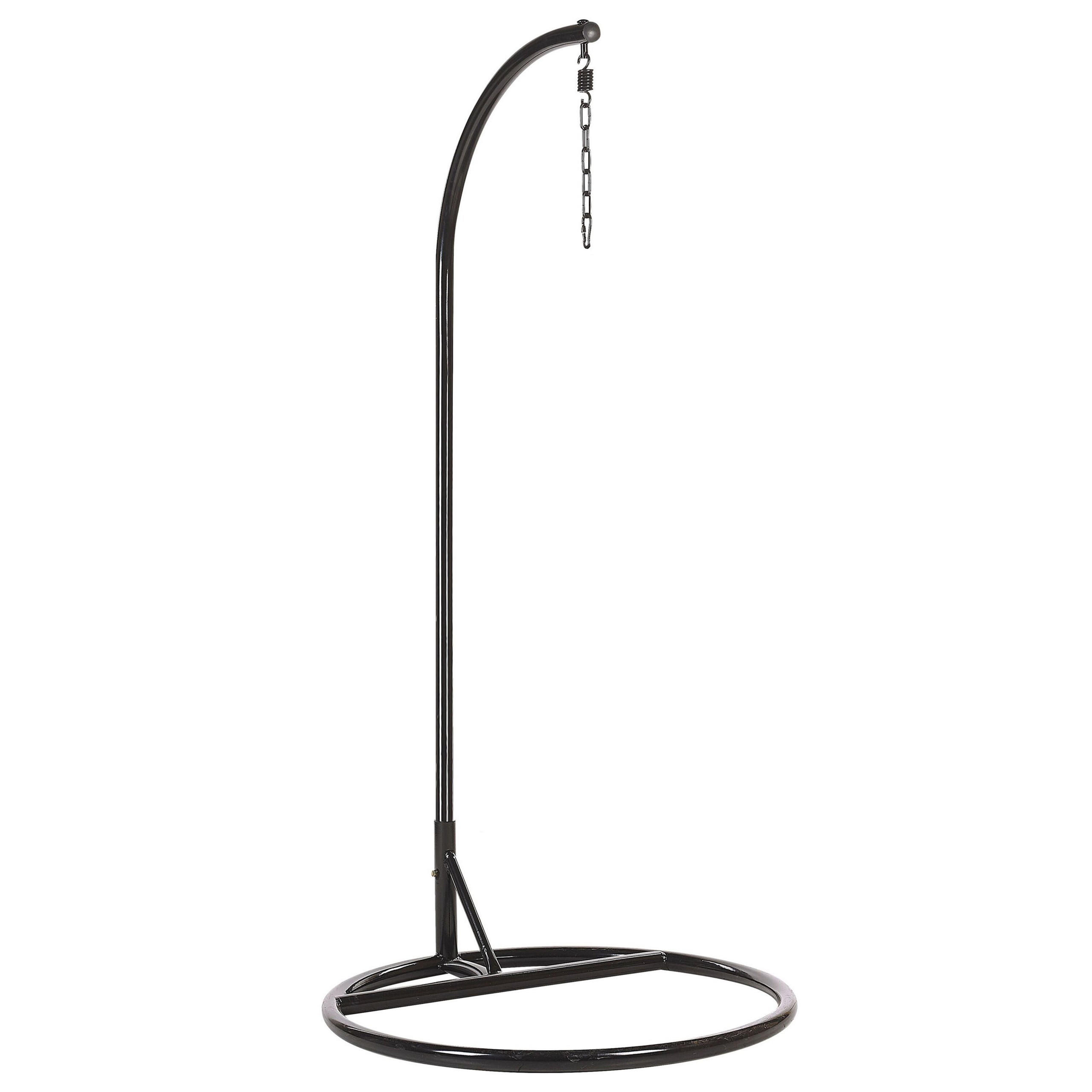 GESTELL für Hängesessel Stahl schwarz Stan - Schwarz, Metall (97/199/97cm) - Beliani