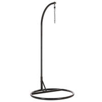 GESTELL für Hängesessel Stahl schwarz Stan - Schwarz, Metall (97/199/97cm) - Beliani