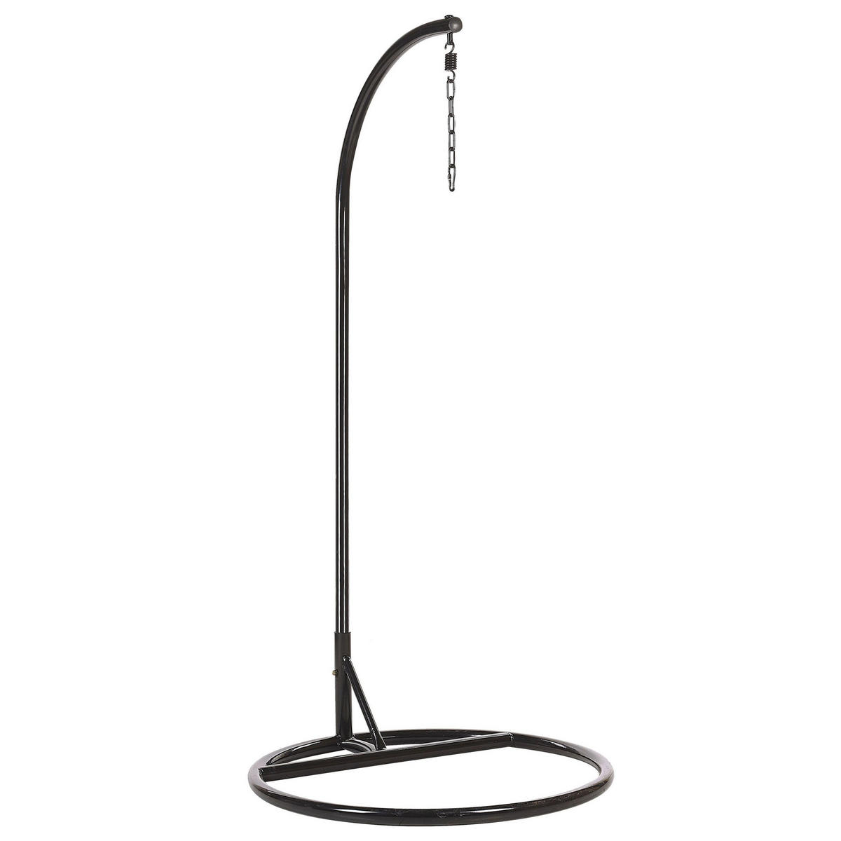 GESTELL für Hängesessel Stahl schwarz Stan - Schwarz, Metall (97/199/97cm) - Beliani