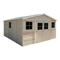 HOLZ-GARTHENHAUS - H246 x 418 x 522 cm/ 20 m² - IMBELA M333 - Beige, Holz (418/246/493cm) - Timbela