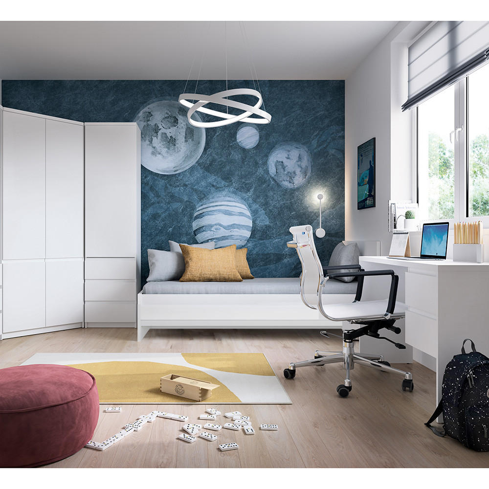 Lomado Jugendzimmer-Set Weiß 352x200x206 cm