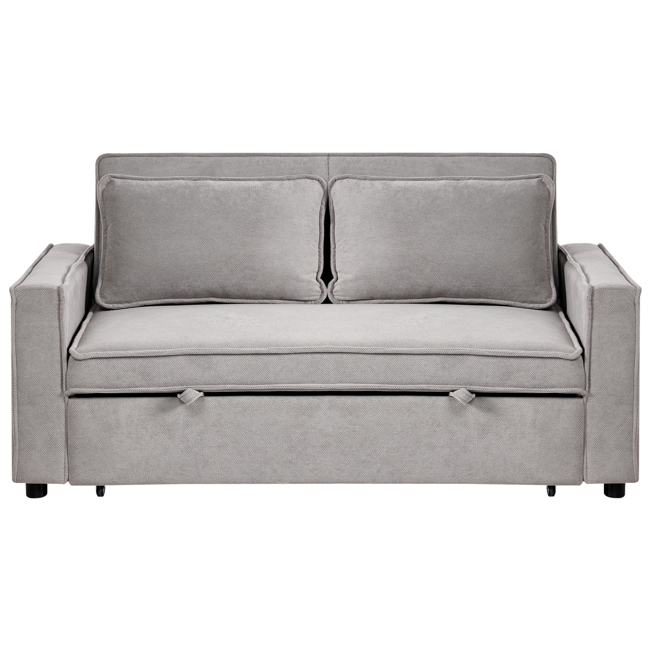 SCHLAFSOFA Stoff Grau Uttela - Dunkelgrau, Textil (172/86/89cm) - Beliani