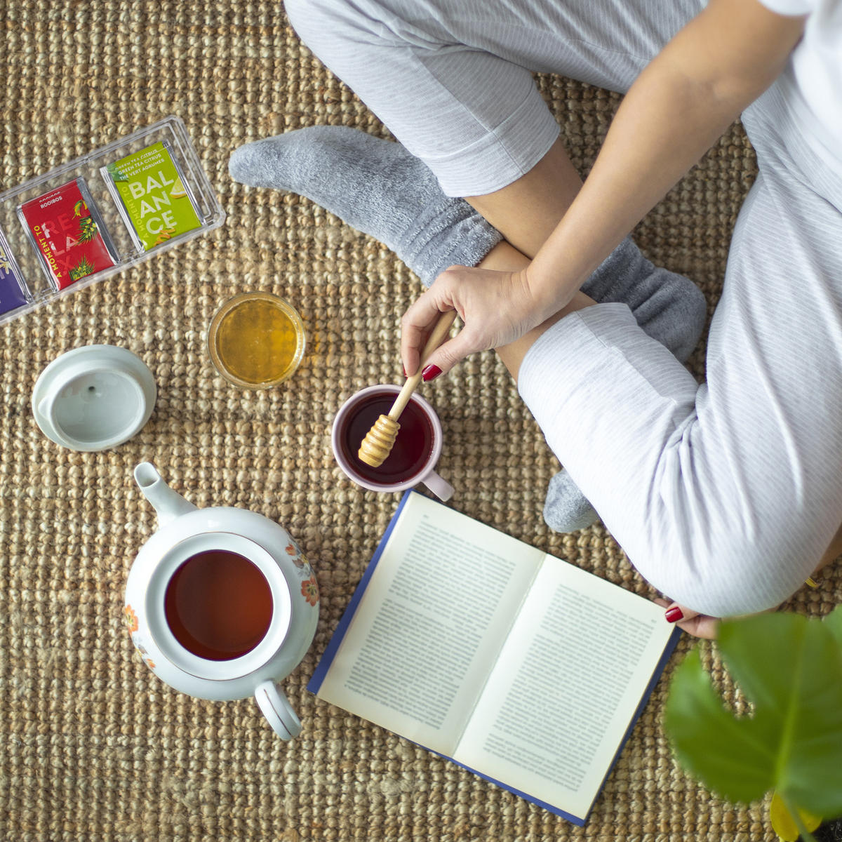 TEEBOX - Transparent, Kunststoff (23/9/9.5cm) - Relaxdays