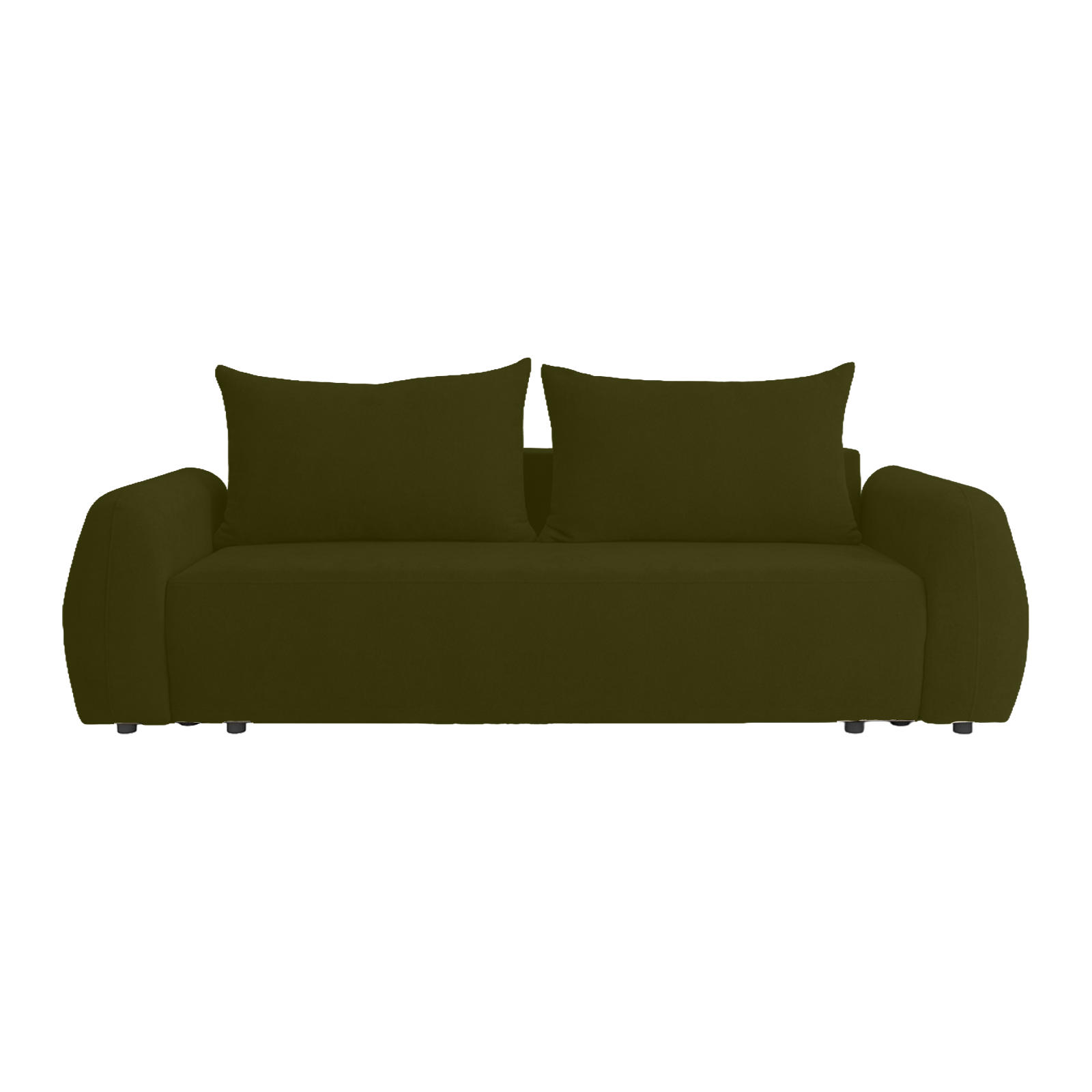 SOFA MUNDUK mit Schlaffunktion, Grün - Grün, Textil (250/98/100cm) - Fedve