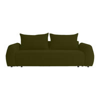 SOFA MUNDUK mit Schlaffunktion, Grün - Grün, Textil (250/98/100cm) - Fedve