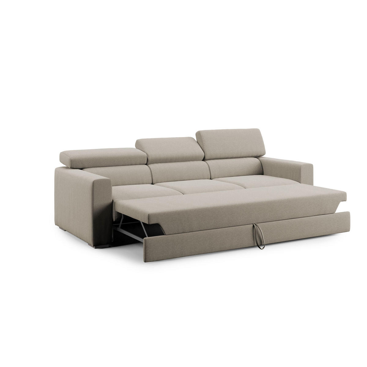 LINEARSOFA Dylan - Creme, Textil (240/74/100cm) - Divani.store