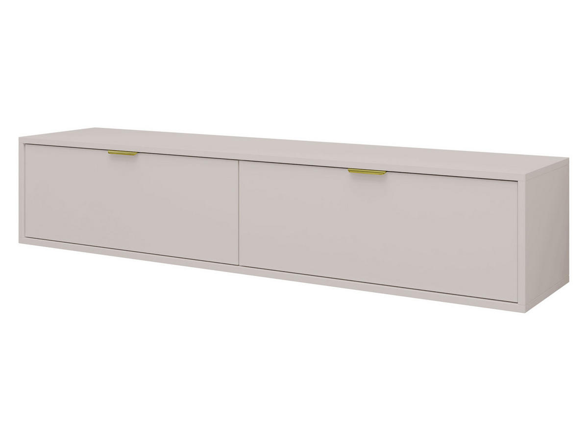 TV-LOWBOARD Senna 175 - Kaschmir/Goldfarben, Holzwerkstoff/Metall (175/30/33cm) - MIRJAN24