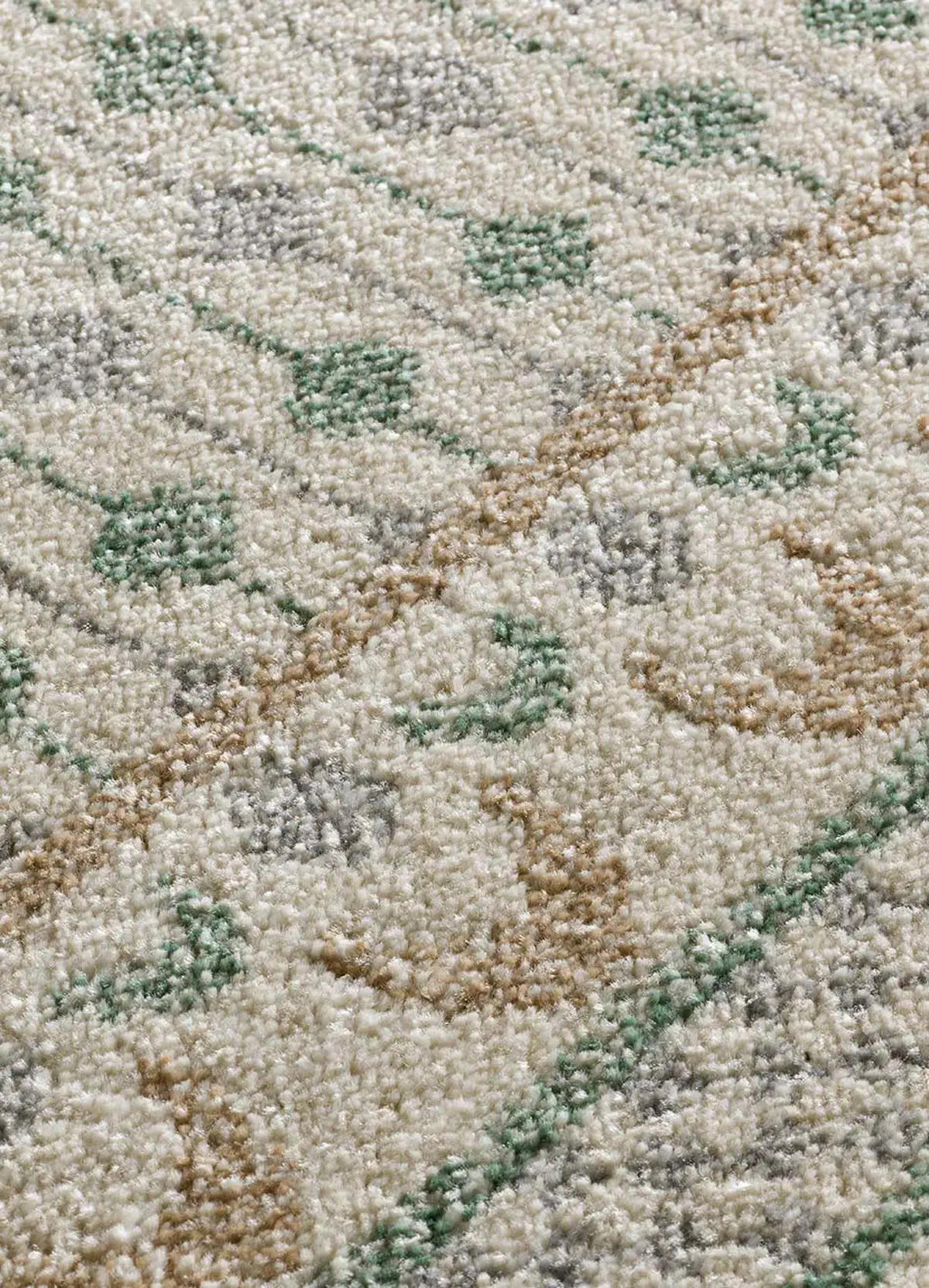 KURZFLORTEPPICH Grün / Beige Astra 200/290 cm - Beige/Grün, Naturmaterialien/Textil (200/290cm) - Atticgo