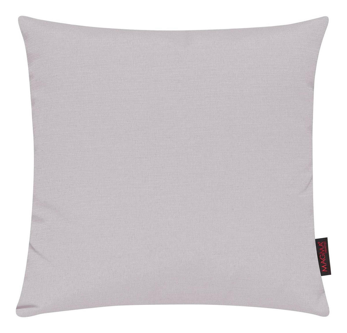 KISSENHÜLLE 2er Set Fino uni 50/50 cm - Hellgrau, Textil (50/50cm) - Magma Heimtexx
