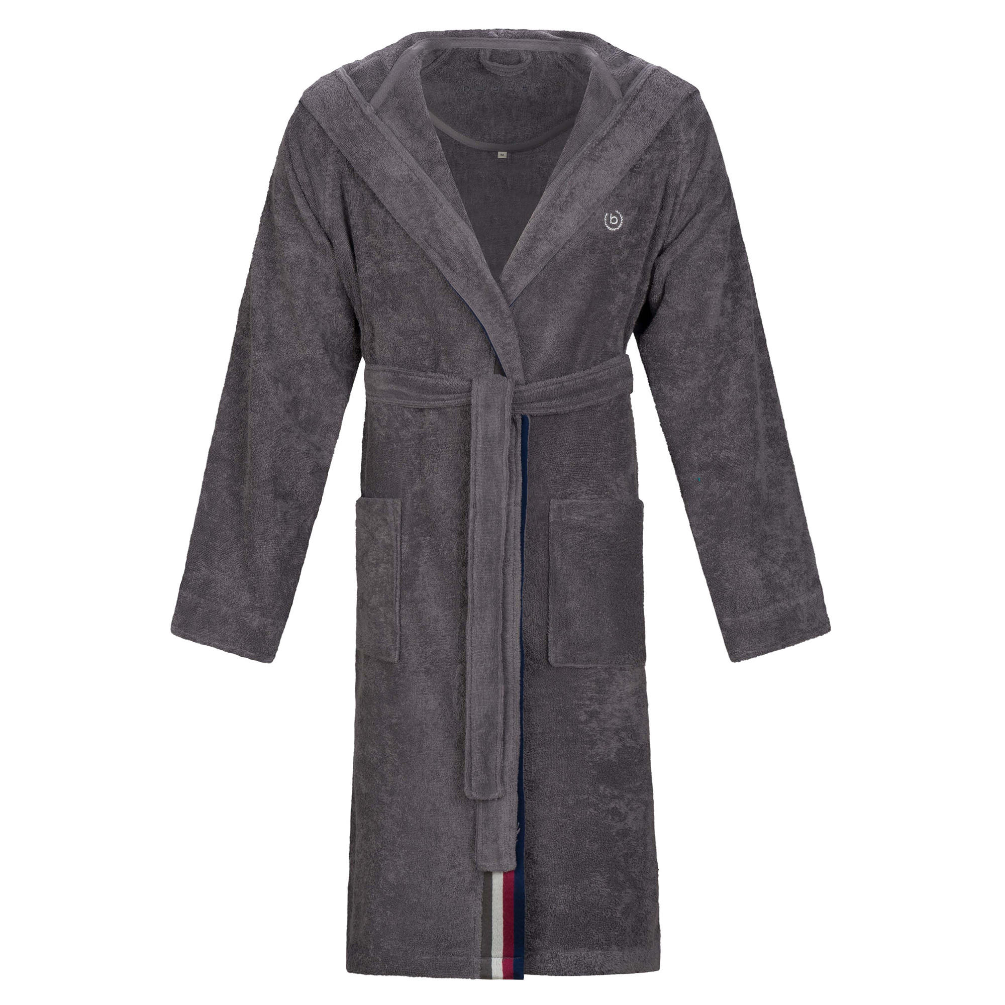 BADEMANTEL HERREN KAPUZE DECIMO GRAPHIT - 766 - Grau, Textil (Mnull) - Bugatti