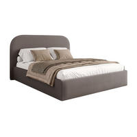 POLSTERBETT OLIMPIA mit Bettkasten 160x200, Castel 20 - Taupe, Textil (160/200cm) - Lookway